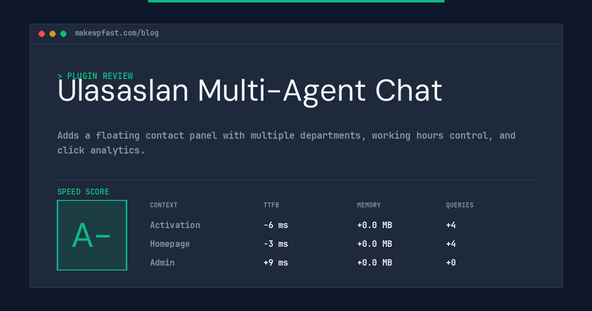 Ulasaslan Multi-Agent Chat - MakeWPFast