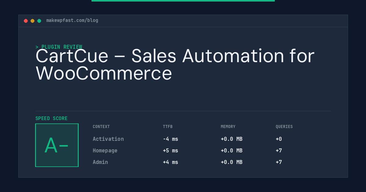CartCue – Sales Automation for WooCommerce - MakeWPFast
