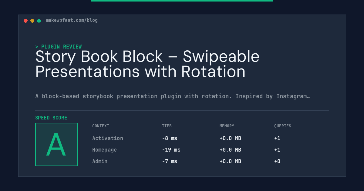 Story Book Block – Swipeable Presentations with Rotation - MakeWPFast