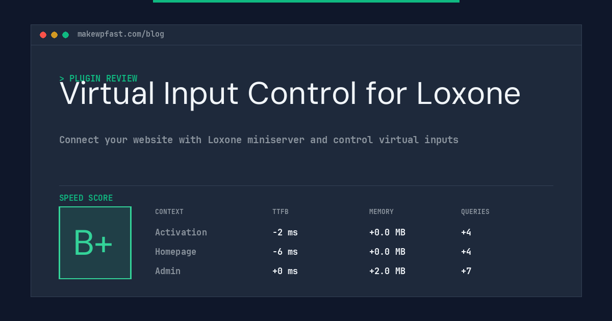 Virtual Input Control for Loxone - MakeWPFast