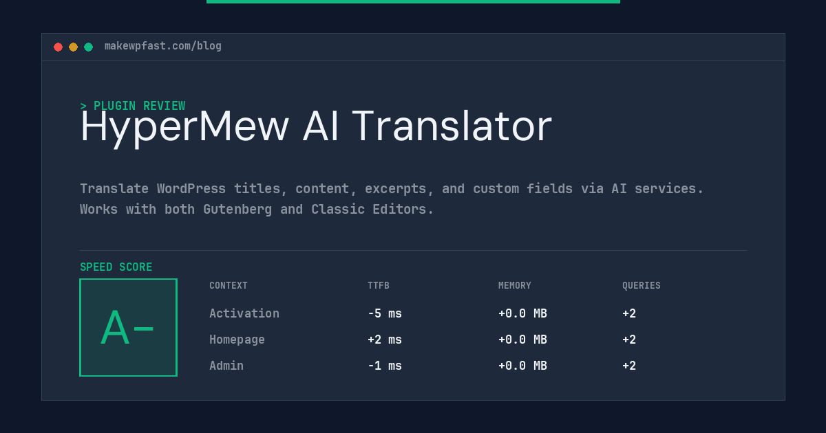 HyperMew AI Translator - MakeWPFast