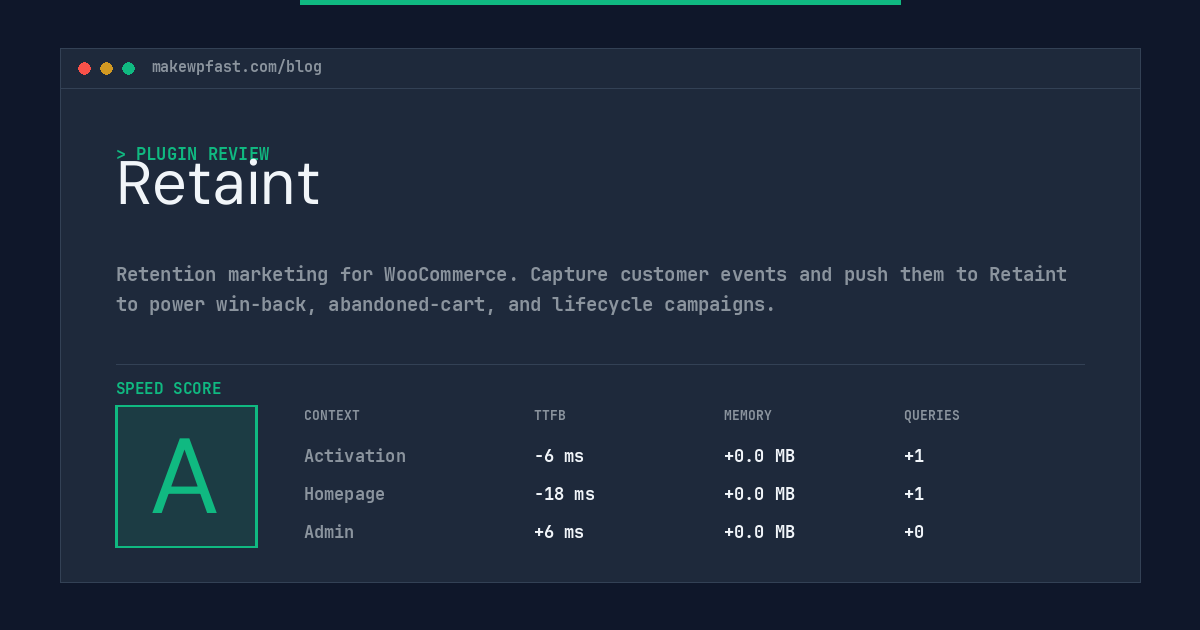 Retaint - MakeWPFast
