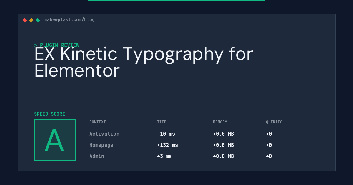 EX Kinetic Typography for Elementor - MakeWPFast