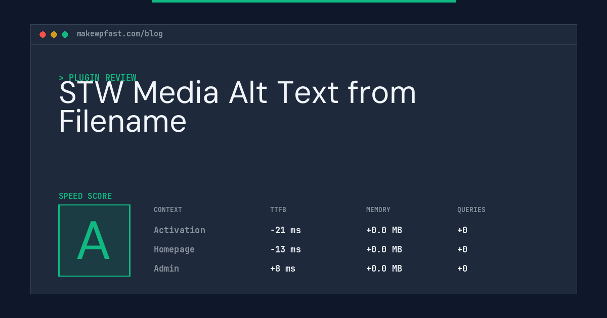 STW Media Alt Text from Filename - MakeWPFast