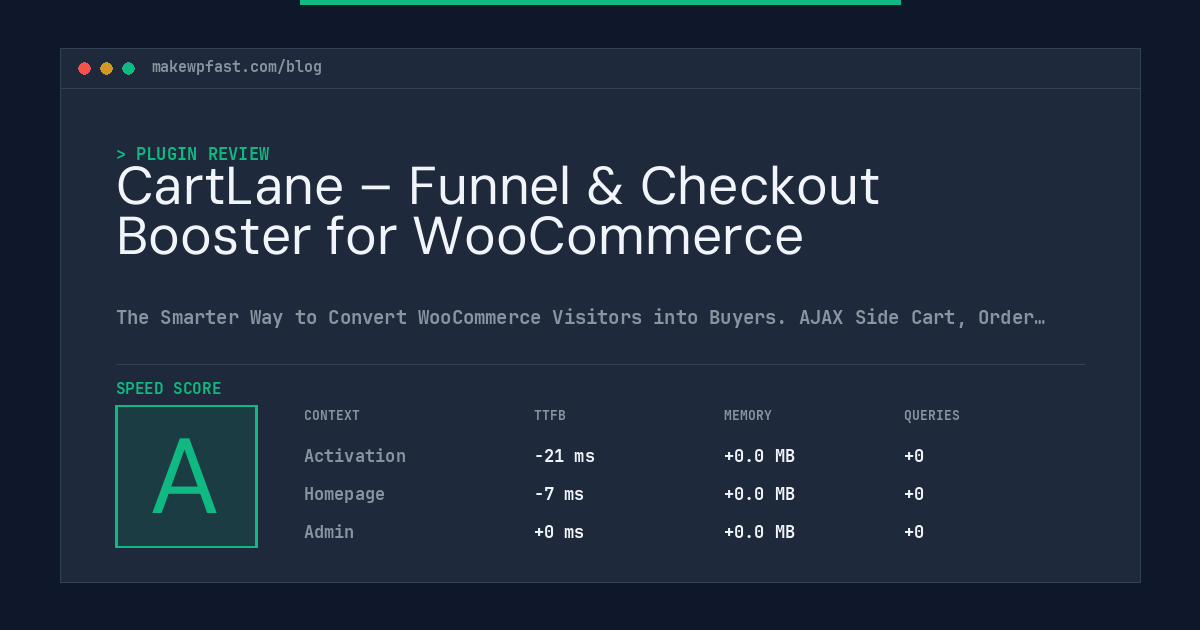 CartLane – Funnel & Checkout Booster for WooCommerce - MakeWPFast