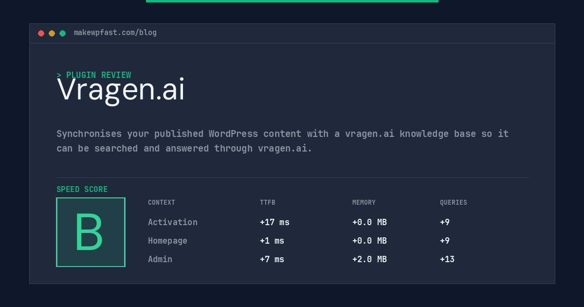 Vragen.ai - MakeWPFast