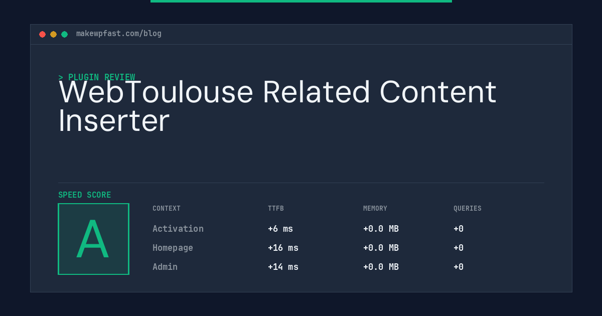 WebToulouse Related Content Inserter - MakeWPFast