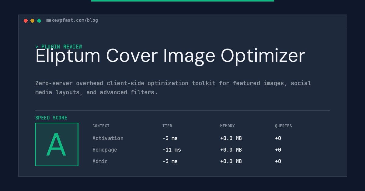 Eliptum Cover Image Optimizer - MakeWPFast