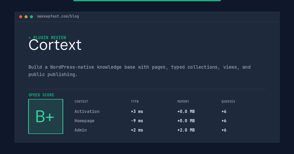 Cortext - MakeWPFast