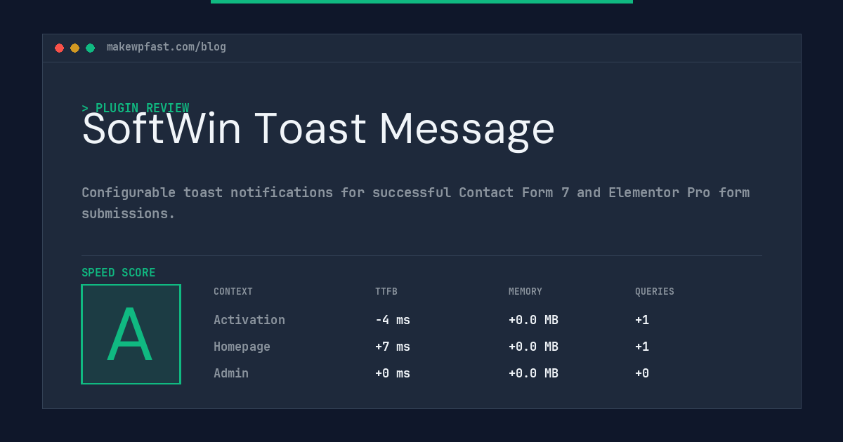 SoftWin Toast Message - MakeWPFast