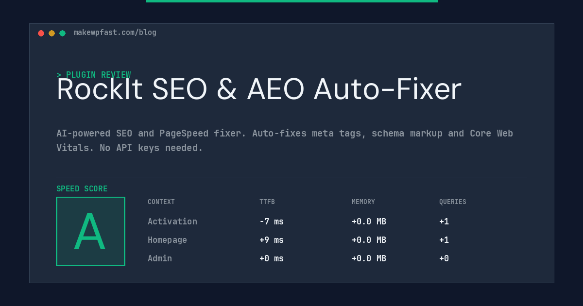 RockIt SEO & AEO Auto-Fixer - MakeWPFast