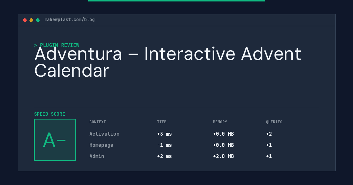 Adventura – Interactive Advent Calendar - MakeWPFast