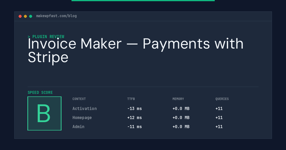 Invoice Maker — Payments with Stripe - MakeWPFast