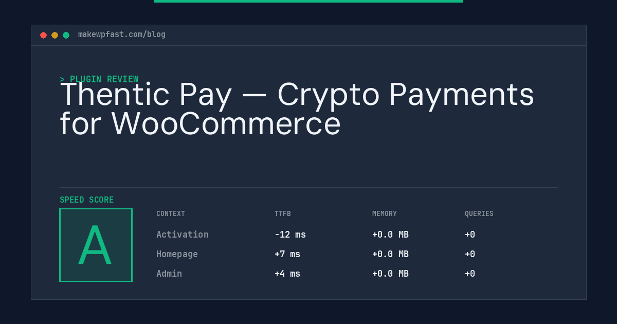Thentic Pay — Crypto Payments for WooCommerce - MakeWPFast
