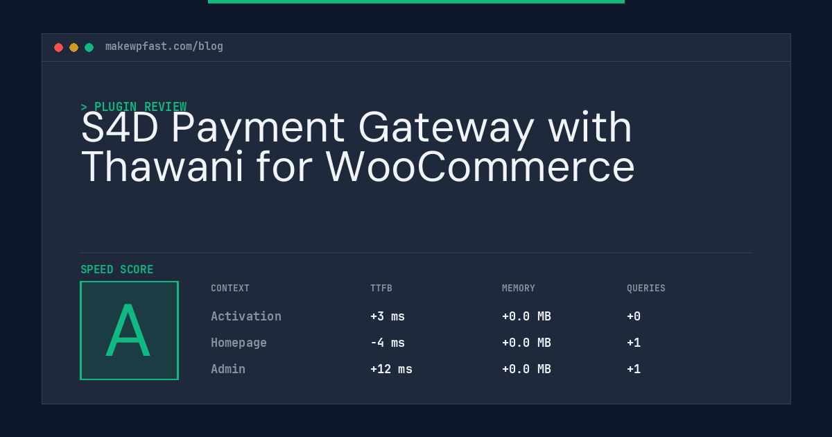 S4D Payment Gateway with Thawani for WooCommerce - MakeWPFast