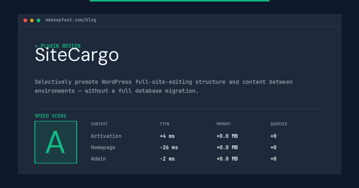 SiteCargo - MakeWPFast
