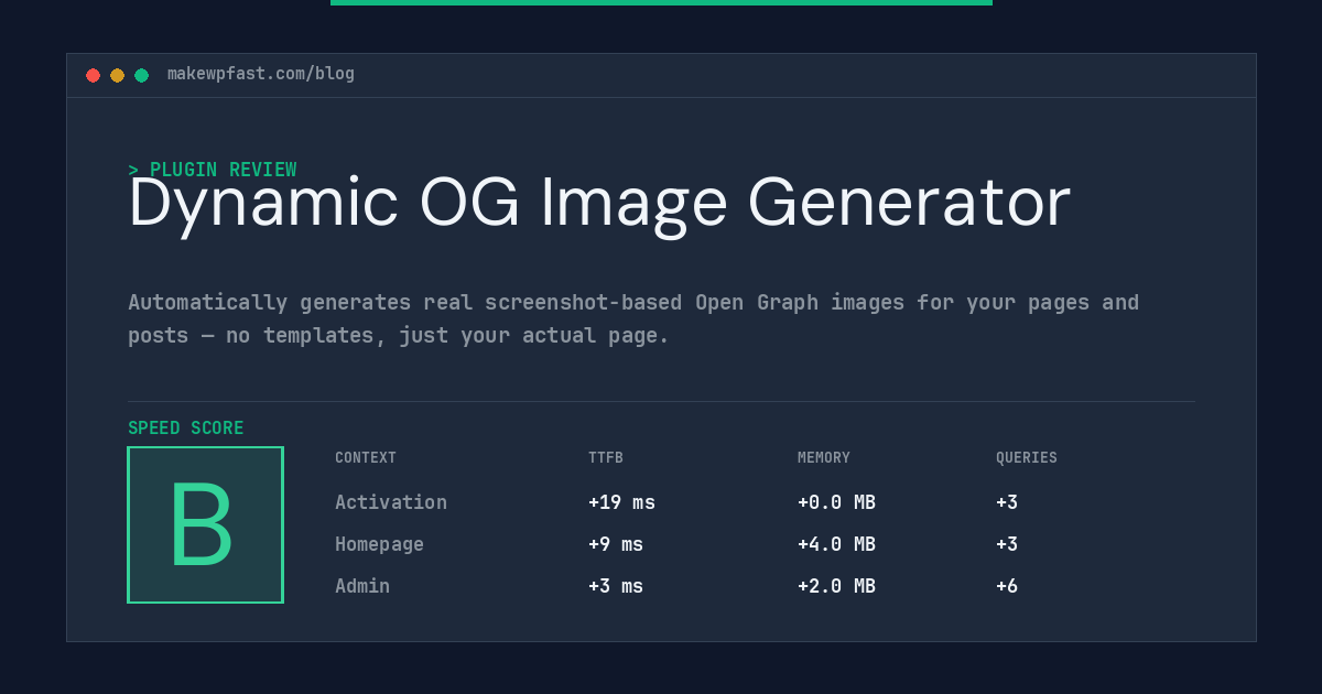 Dynamic OG Image Generator - MakeWPFast