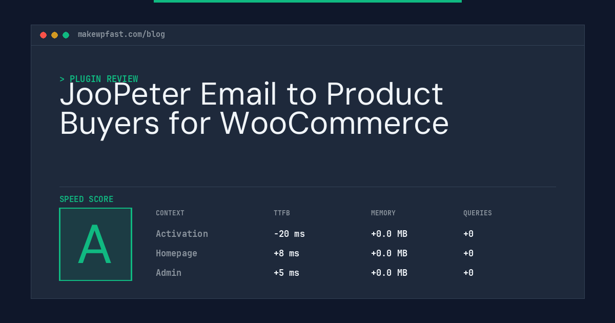 JooPeter Email to Product Buyers for WooCommerce - MakeWPFast