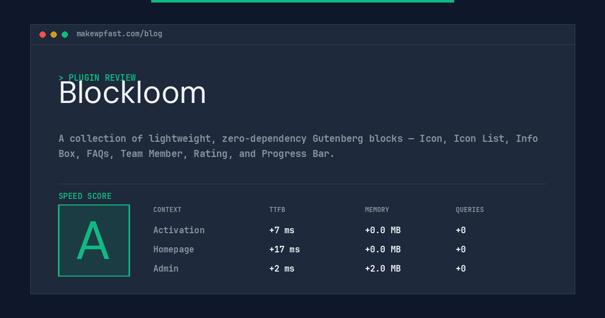 Blockloom - MakeWPFast