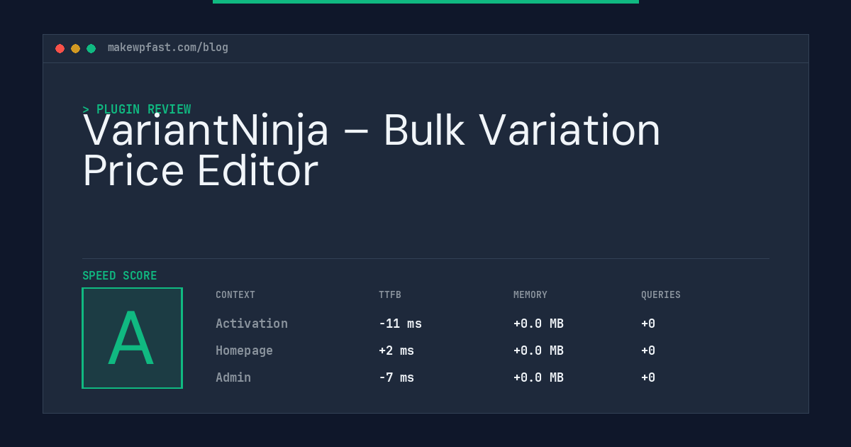 VariantNinja – Bulk Variation Price Editor - MakeWPFast