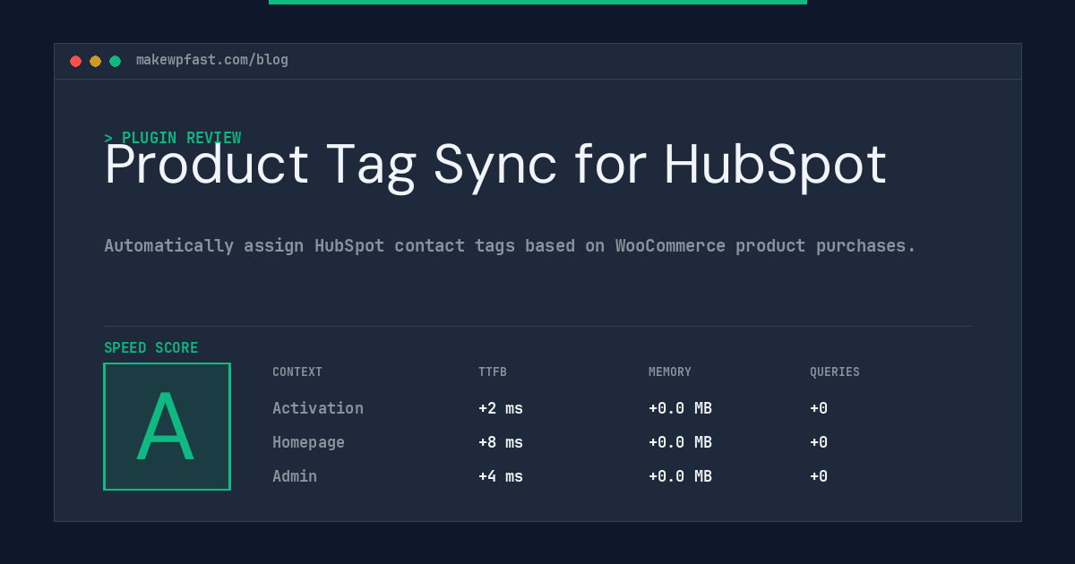 Product Tag Sync for HubSpot - MakeWPFast