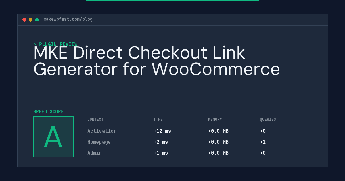MKE Direct Checkout Link Generator for WooCommerce - MakeWPFast