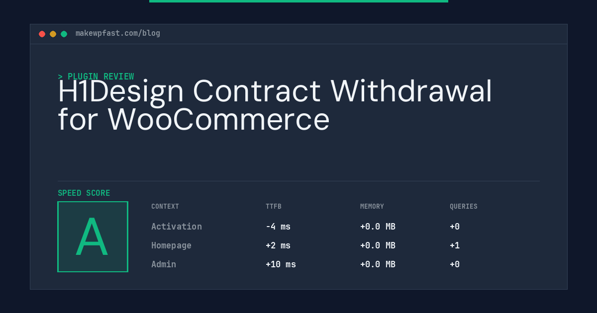 H1Design Contract Withdrawal for WooCommerce - MakeWPFast