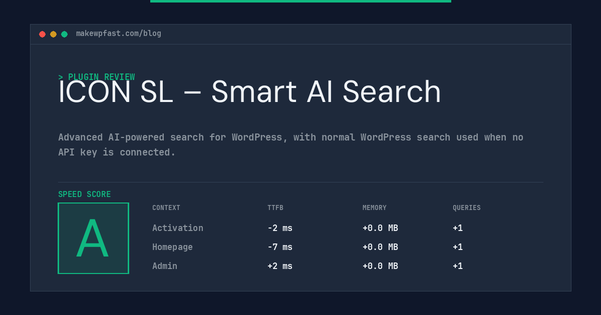 ICON SL – Smart AI Search - MakeWPFast