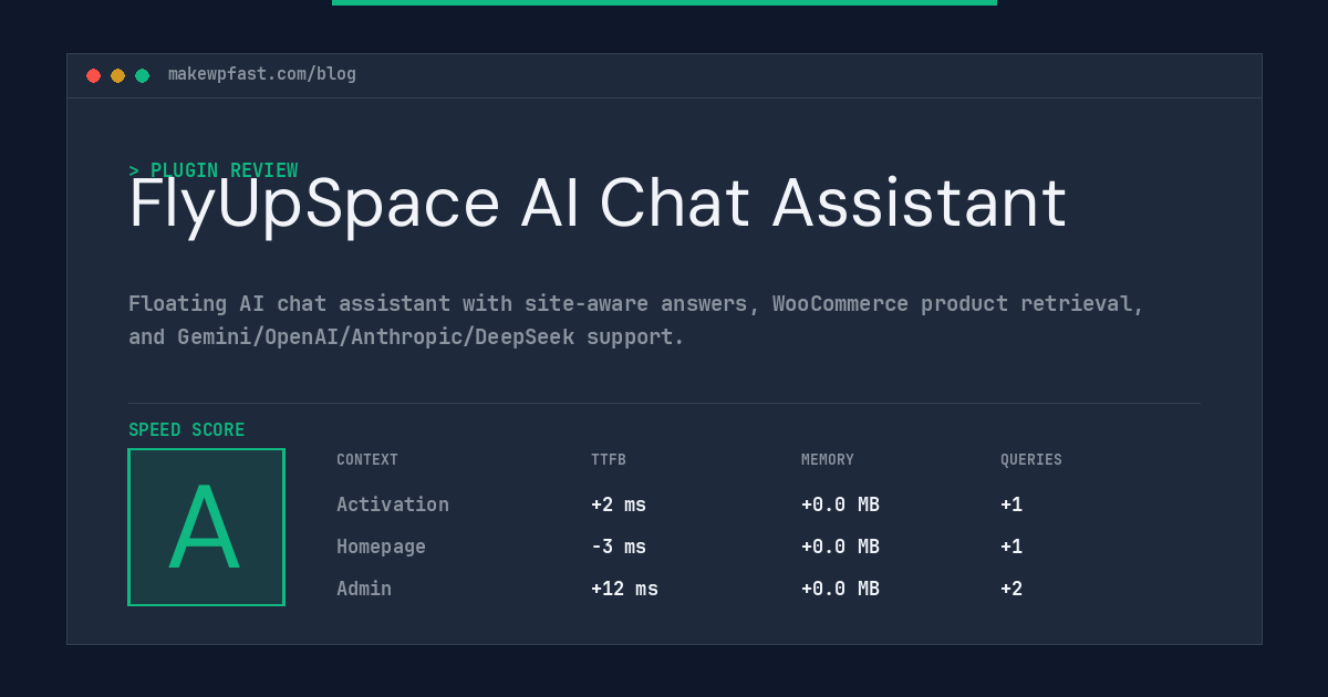 FlyUpSpace AI Chat Assistant - MakeWPFast