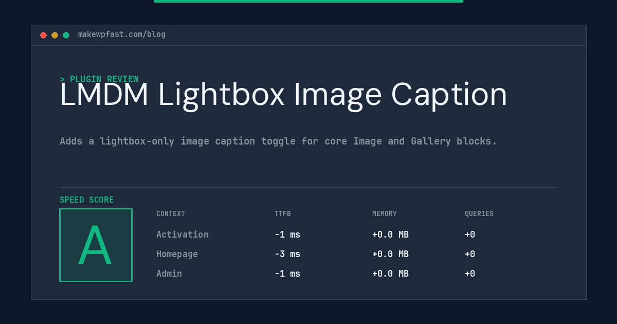LMDM Lightbox Image Caption - MakeWPFast