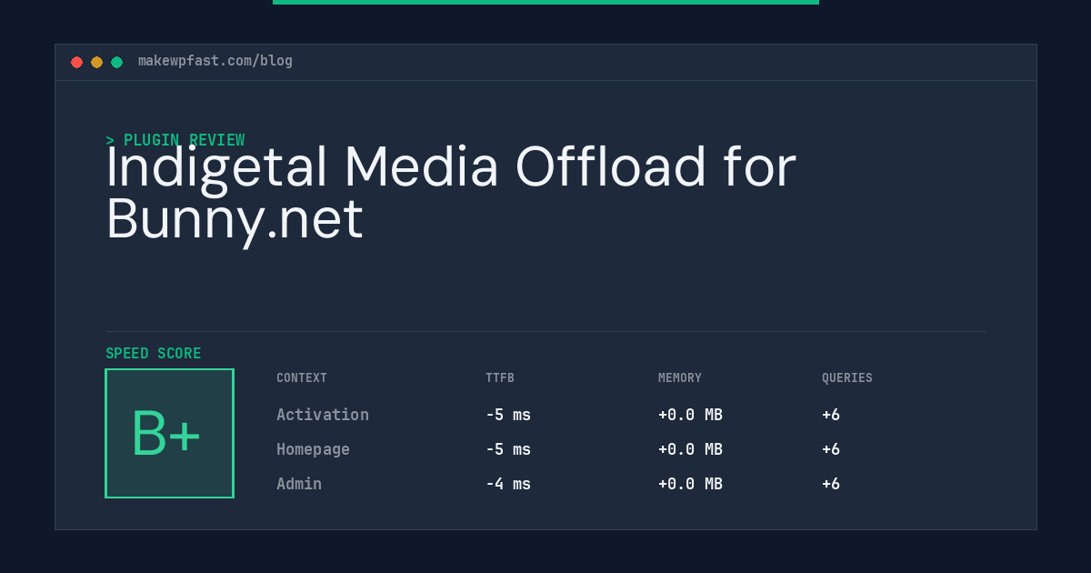 Indigetal Media Offload for Bunny.net - MakeWPFast