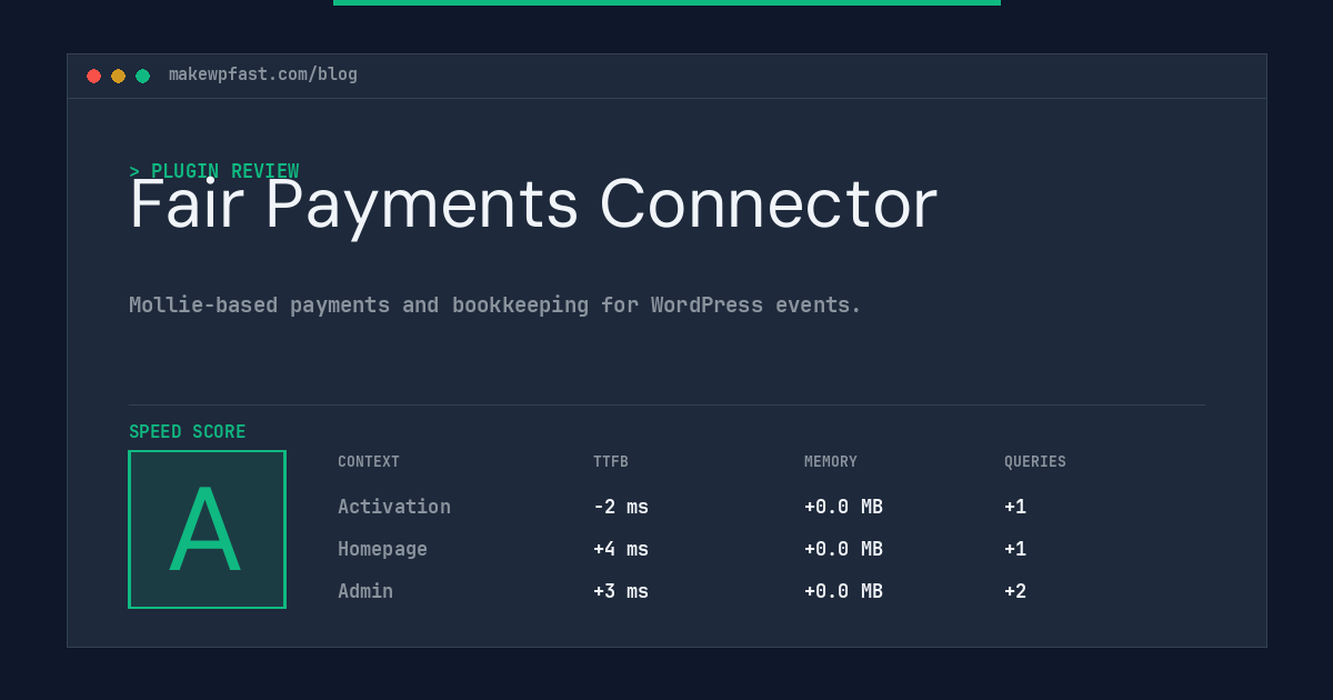 Fair Payments Connector - MakeWPFast