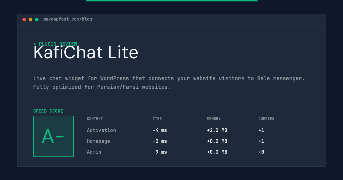 KafiChat Lite - MakeWPFast