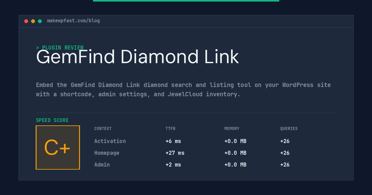 GemFind Diamond Link - MakeWPFast