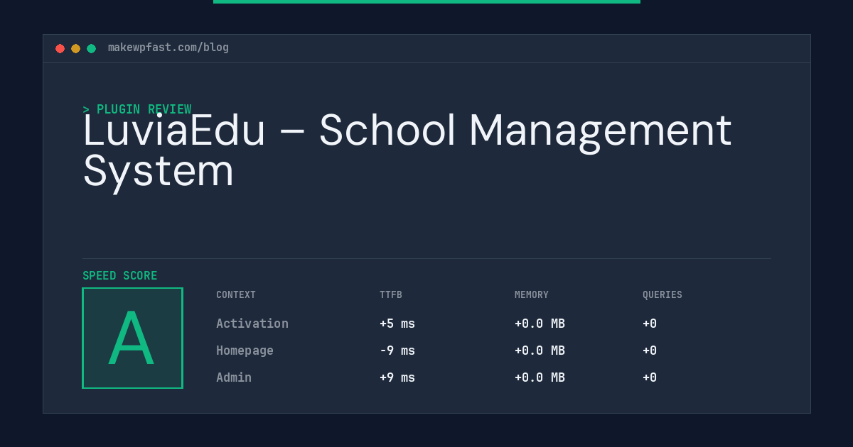 LuviaEdu – School Management System - MakeWPFast