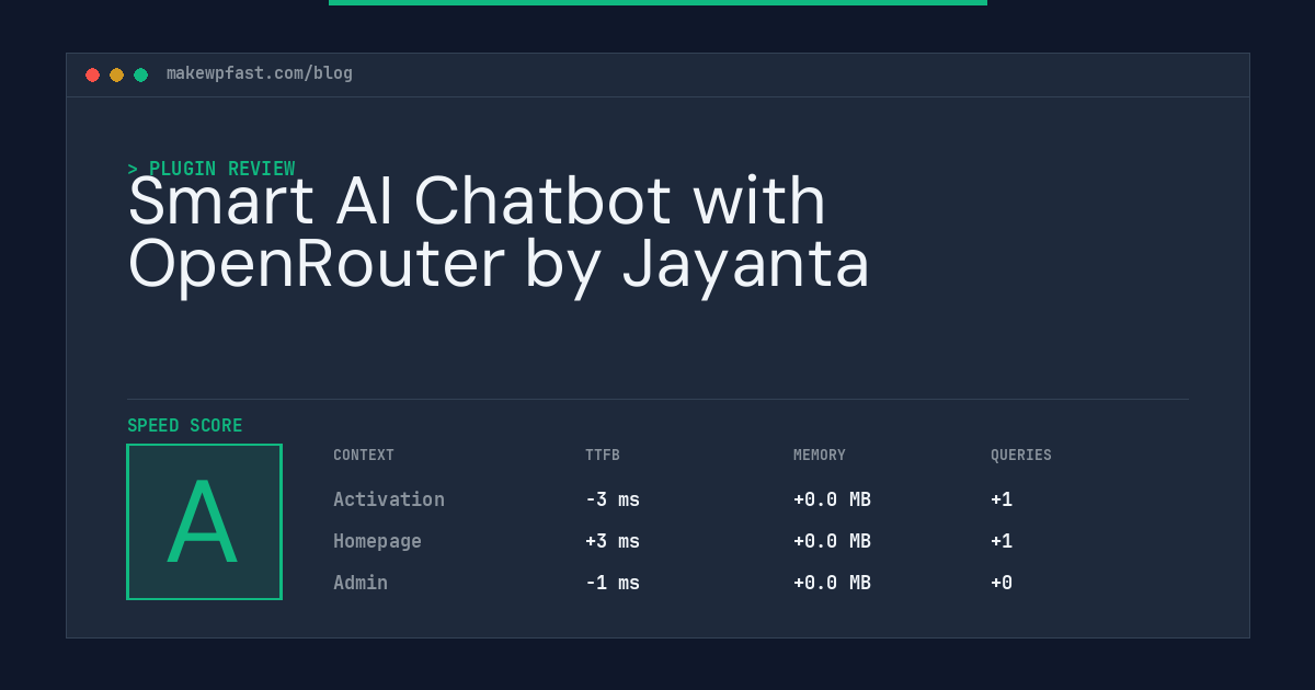 Smart AI Chatbot with OpenRouter by Jayanta - MakeWPFast