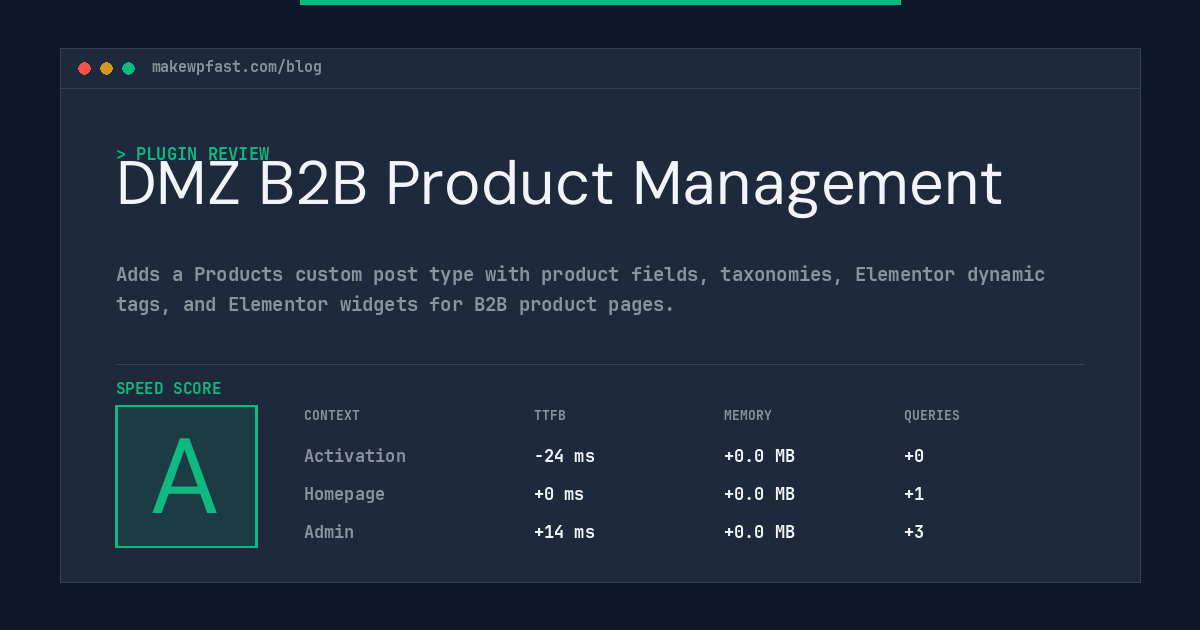 DMZ B2B Product Management - MakeWPFast