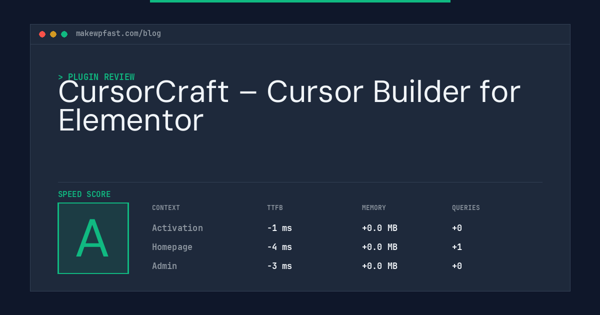 CursorCraft – Cursor Builder for Elementor - MakeWPFast