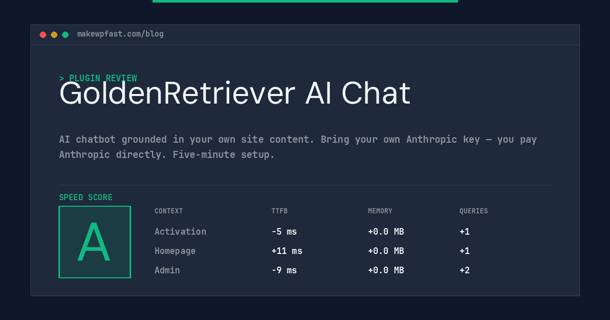 GoldenRetriever AI Chat - MakeWPFast