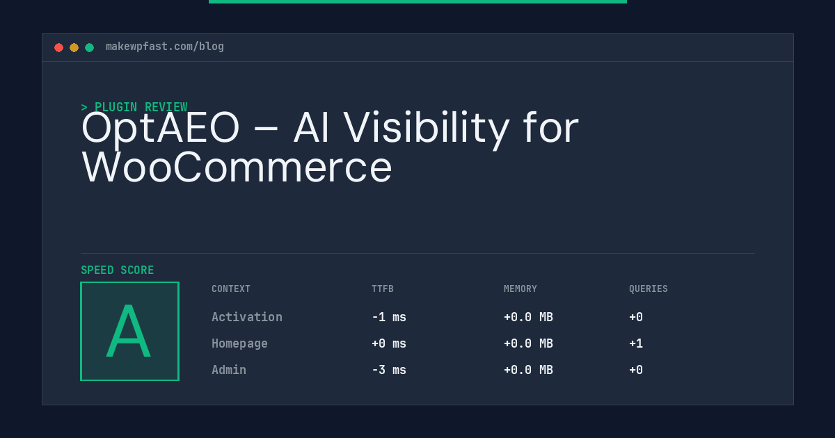 OptAEO – AI Visibility for WooCommerce - MakeWPFast