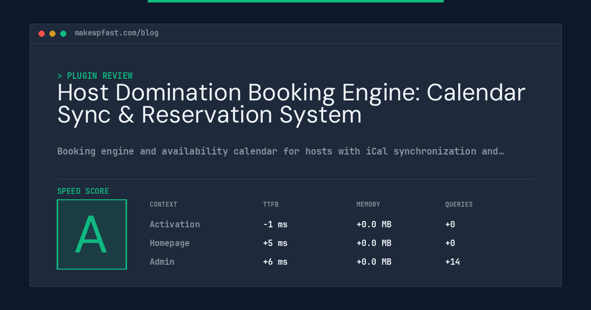 Host Domination Booking Engine: Calendar Sync & Reservation System - MakeWPFast
