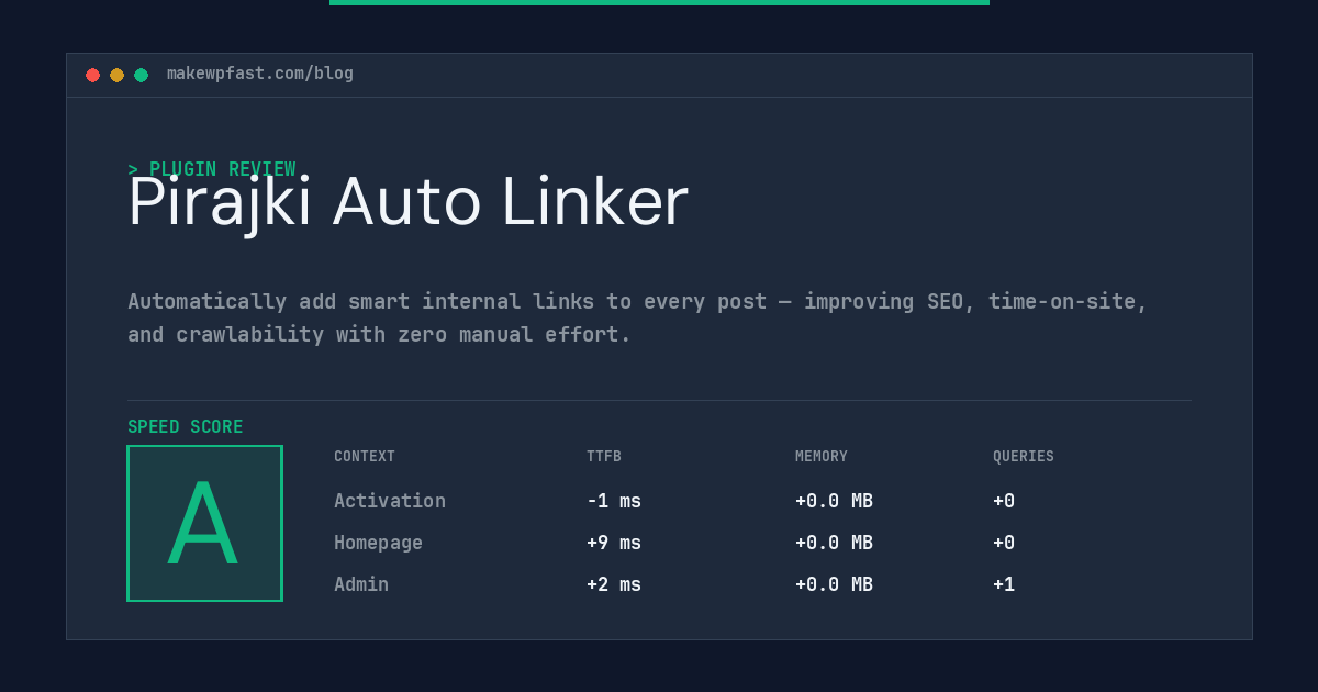 Pirajki Auto Linker - MakeWPFast