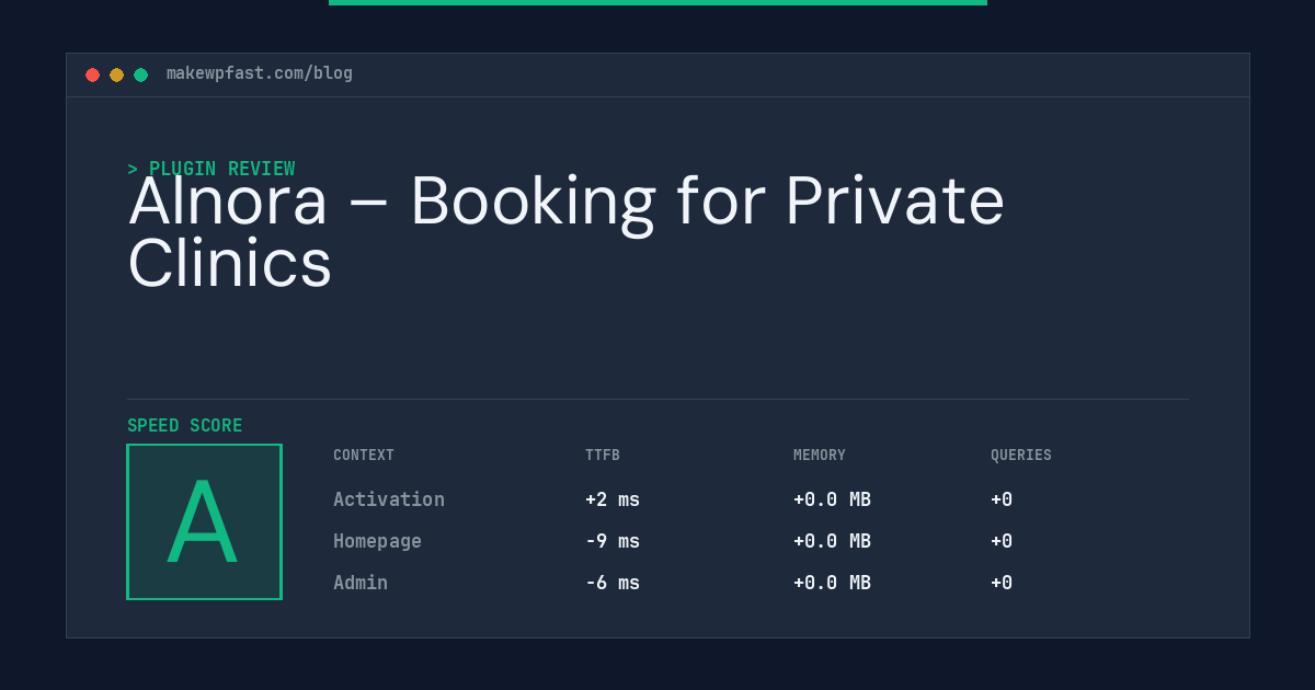 Alnora – Booking for Private Clinics - MakeWPFast