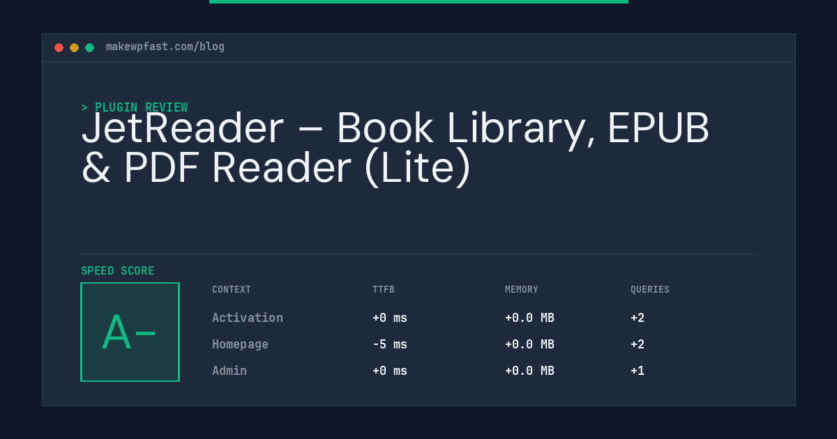JetReader – Book Library, EPUB & PDF Reader (Lite) - MakeWPFast