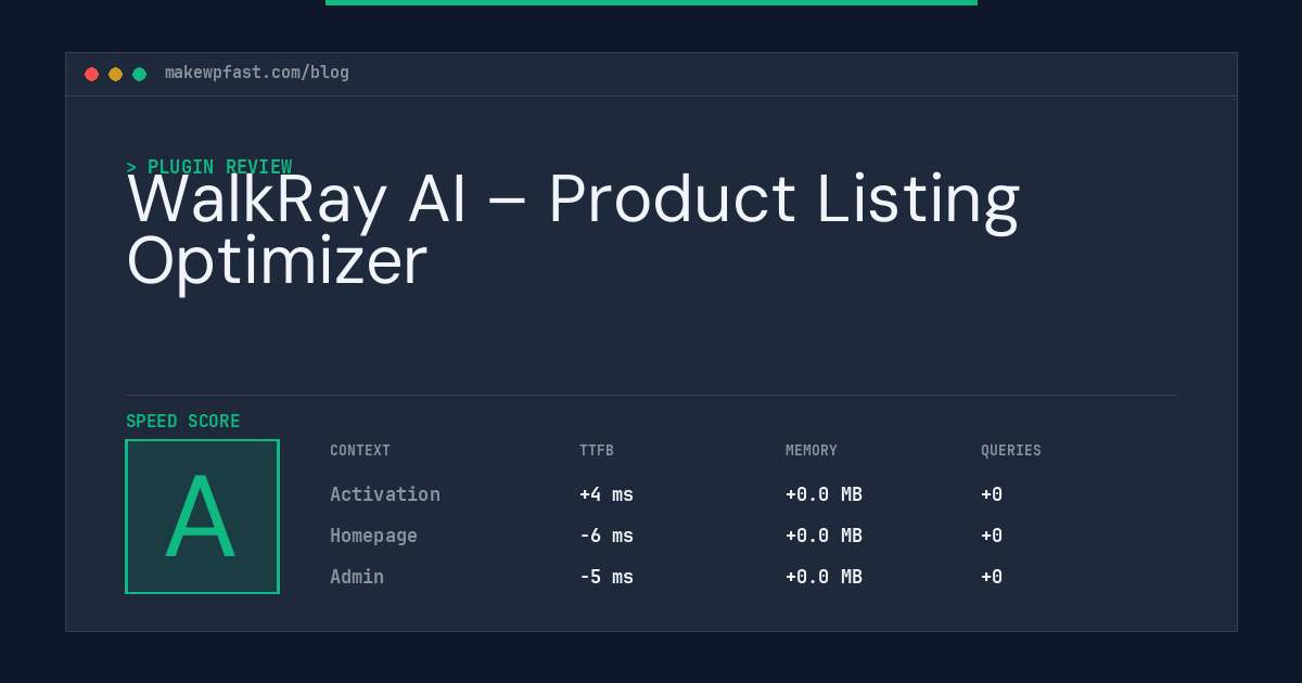 WalkRay AI – Product Listing Optimizer - MakeWPFast