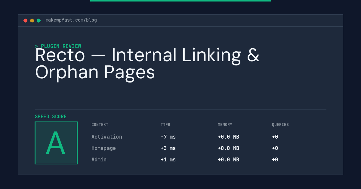 Recto — Internal Linking & Orphan Pages - MakeWPFast