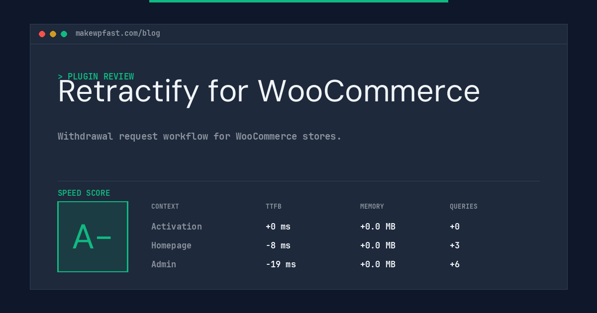 Retractify for WooCommerce - MakeWPFast
