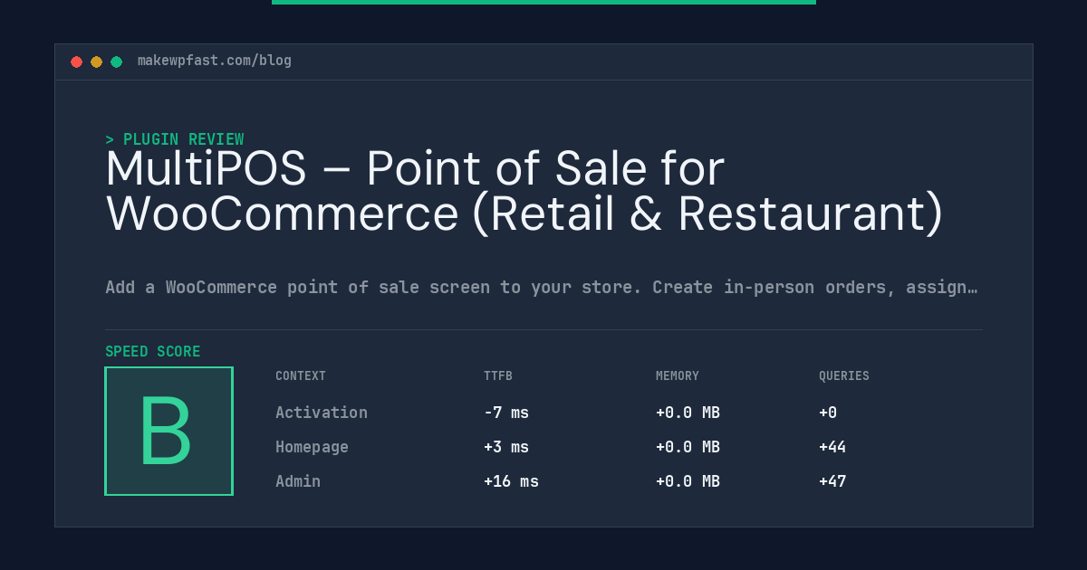MultiPOS – Point of Sale for WooCommerce (Retail & Restaurant) - MakeWPFast