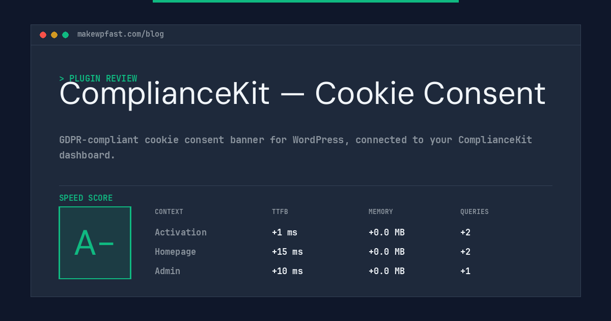 ComplianceKit — Cookie Consent - MakeWPFast