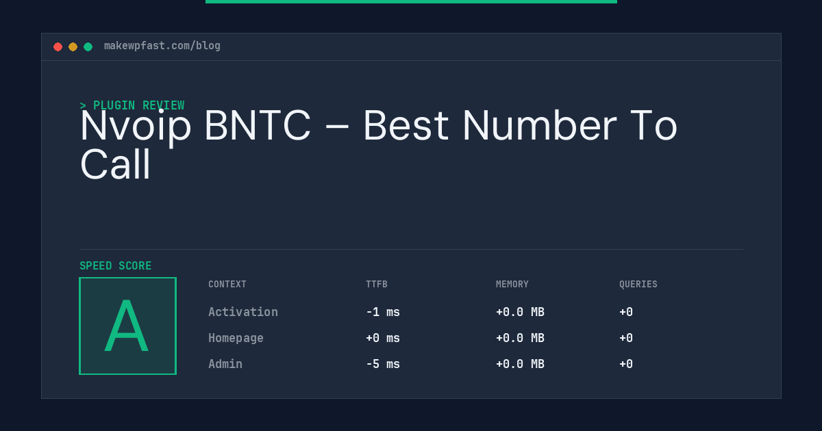 Nvoip BNTC – Best Number To Call - MakeWPFast